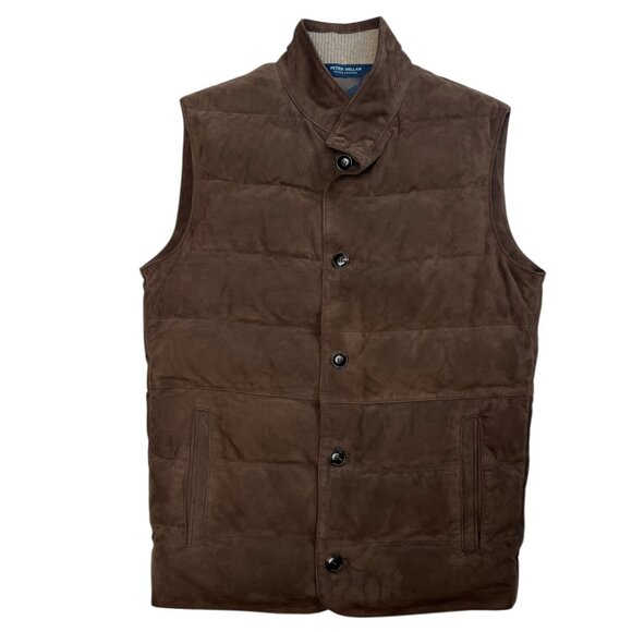 Peter Millar Crown Crafted Men's Cordova Suede Vest Size S Small NWT - Picture 1 of 16